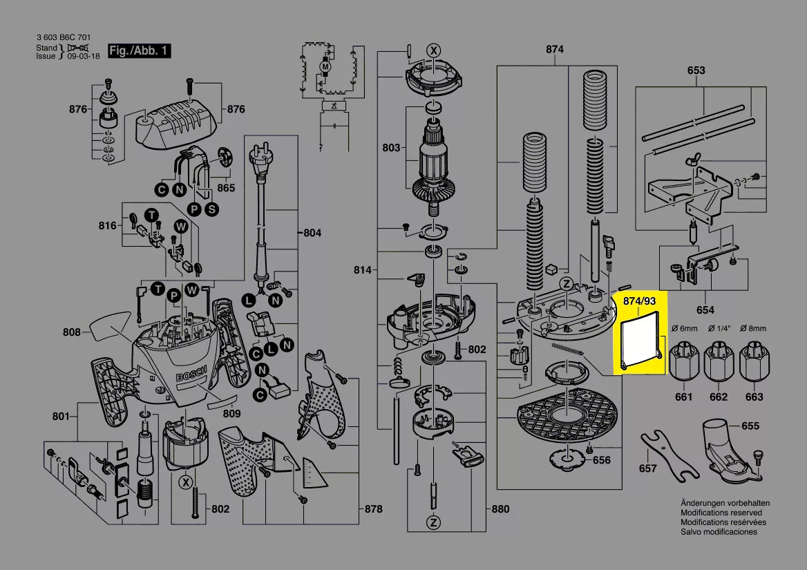 Pare-copeaux réf. 1 609 203 P06 Bosch